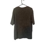 ZARA  Dark Gray Short Sleeve Cozy Pullover Knit Sweater Women Sz M Photo 1