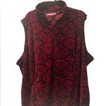 Woman Within Full Zip Black and Red Vest Size 2X Photo 0