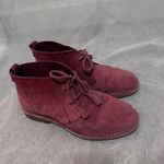 Hush Puppies  GENUINE LEATHER RUST RED BOOTIES LACED SZ 7 WOMENS Photo 2