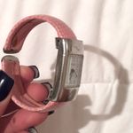 TRENDZ Pink Faux Alligator Print Adjustable Cuff Watch Photo 4