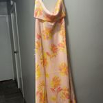 WAYF Satin Cowl Neck Dress Photo 1