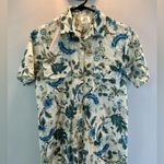 Anthropologie DRA Los Angeles Floral button up jumpsuit Pocket detail Fits M/L Blue Size undefined Photo 4