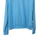 Sporty & Rich New Logo Print Zip Up Track Jacket Blue Womens Size Medium Photo 8