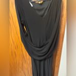 Betsy and Adam  NWT Long 3/4 Sleeve Cowl Neck Drape Back Gown Size 14 A23033 Photo 5