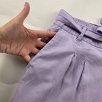 Old Navy  Dusky Lavender Linen Blend Belted Wide Leg Cropped Pant XL Photo 2