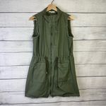 Ro & De  Anthropologie Cargo Vest‎ Full Zip Jacket Olive Green Womens Size Small Photo 2