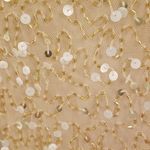 Aidan Mattox ππ Cold Shoulder Sequin Mini Dress Cocktail Dress Light Gold 6 NWT Photo 8