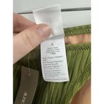 J.Crew Green NEW Curved Waist Widerib Cheeky String Bikini Bottom Small Beach Photo 8