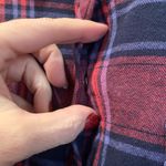 Bit & Bridle  Women’s Plaid Embellished Collar Long Sleeve Flannel Shirt Size M Photo 6