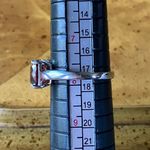 Red Labradorite Sterling Silver Ring Size 7.75 Photo 7