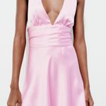 ZARA  dress mini halter pink satin bow wedding party coctail bridal shower evening  Photo 8