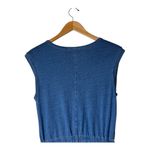 Z Supply  Dress Women Small‎ Blue Dayshift Jersey Denim Mini Athleisure Gorpcore Photo 4