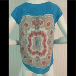 Anthropologie  blouse Moulinette Souers brand 100% silk Small Photo 1