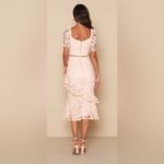 Lulus Elegant Briarwood White Lace Ruffled Midi Dress Size M Photo 2