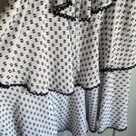 NWT Lover the Label white and black polka dot tiered ruffle midi dress sz 2 Photo 3