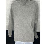 Abercrombie & Fitch Hoodie Women's Light Gray Knitted Hoodie Size Small Photo 2