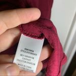 Spoiled Maroon/Red Scoop Neck Lace Accent Top 2X Photo 6