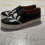 Frye Lena Floral Slip On Sneakers size 9.5 Black Leather Loafers Casual Shoes Photo 13