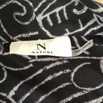 NWT NATORI SIZE SMALL Nomad Scroll ROBE TIE BELT POCKETS Black Photo 4