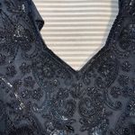 Scala Stunning Vintage  Silk Beaded Formal Dress! Photo 5