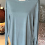 Lululemon  light sea foam basic comfy lounge, long sleeve soft T-shirt, XL Photo 0