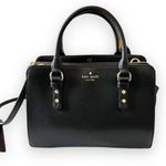 Kate Spade  Black Leather Triple Compartment Lise Satchel Bag Photo 0