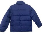 We Wore What NWT  Blue XS Zip Off Sleeve Puffer Jacket Convertible Vest Nylon Poly Photo 1