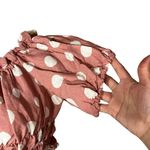 ZARA Linen Blend Polka Dot Crop Top Size Small Photo 2