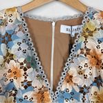 Elliatt NWT Dandelion Lace Cut Out Mini Dress in Blue Multi Size Small Photo 2
