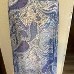 J Jill Paisley X3X Kimono Cover Up Poncho Blue White Viscose Modal Blend Photo 3