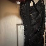 Primavera Couture Black Sequin Prom Dress Photo 5