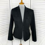 Victoria's Secret Victoria’s Secret Body By Victoria‎ Twill Blazer Jacket Black 8 Cotton Photo 4