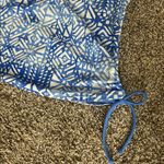 Arizona Jeans Arizona NWT sz large Blue Geometric Print Tankini ruched side swim Top Photo 1