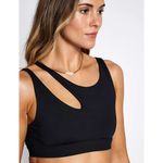 Alo Yoga  Peak Bra Small Blue Keyhole Crop Top Light Support 4-Way Stretch EUC Photo 7