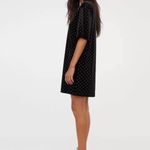 H&M Embellished T-shirt Velvet Dress Lg Photo 2