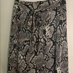 She & Sky Black and Gray Snakeskin Maxi Skirt Photo 1
