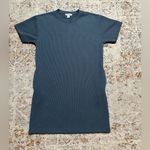 Athleta  Seasoft Rib Tee Dress Athleisure Casual Lounge Pockets Size Small blue Photo 1