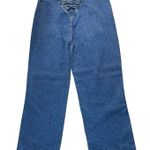 Boyish Jeans Mikey Blue Medium Wash ButtonFly High Rise Wide Leg Organic Size 32 Photo 1
