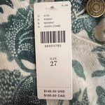 Pilcro NNWT Anthropologie  CUTOFF DUNGAREES Womens 27 Floral Blue Shorts Romper Photo 8