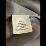 Halogen  Wool Blend Woman’s Gray Double‎ Breasted Lined Crop Blazer Jacket Size M Photo 5