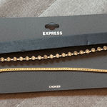 EXPRESS Black and Gold three strand Choker Photo 0