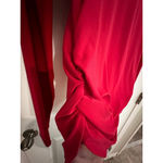 ZARA Women's  Red Long Sleeve Ruched Bodysuit M Photo 3