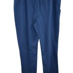 Denim & Co . Active Duo Stretch Full-Length Drawcord Pant Navy Large Photo 1