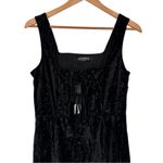 Disturbia Maggie Tie Front Apron Midi Dress in Black size 6 Floral Velour NWT Photo 4