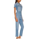 Good American NWOT Fit For Success Denim Jumpsuit Size XS Retail $199.00 Photo 1