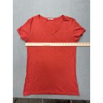 Marine layer Large Striped V-Neck Boyfriend T-Shirt Red Short Sleeve Casual Top Photo 9
