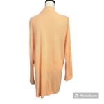 Chico's | Women's Beachy Orange Cotton Linen Blend Open Knit Cardigan Sz 3 Sz XL Photo 2