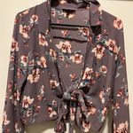 TJ Maxx mine Purple floral top  Photo 1
