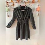 ZARA Green Corduroy Dress Photo 2