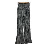 Billabong  Pants Women's M/M Medium Striped Smocked‎ Waist Wide Leg Lounge Casual Photo 7